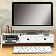 Ergonomic Office Monitor Stand Drawer Pvc Desktop Organizer - Temu