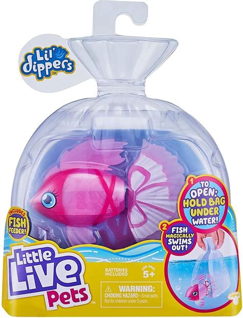 Little Live Pets Lil' Dippers Fish - Magical Water Activated Unboxing and Interactive Feeding ...