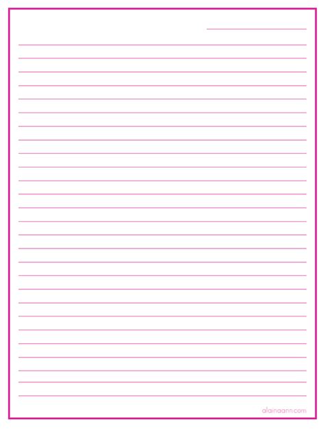 Lined Page :: Free Printable | Free printable stationery, Writing paper printable, Printable ...