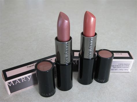 Mary Kay Creme Lipstick: "Sweet Nectar" & "Frosted Rose"