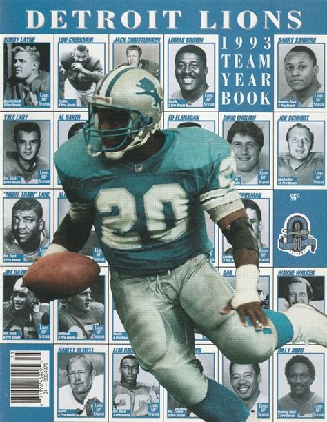 1993 detroit lions yearbook nfl barry sanders cover from $12.0 | Detroit lions, Detroit sports ...