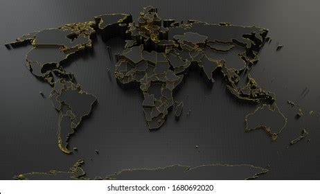 Rised Turkey On Dark World Map Stock Illustration 1680692005 | Shutterstock