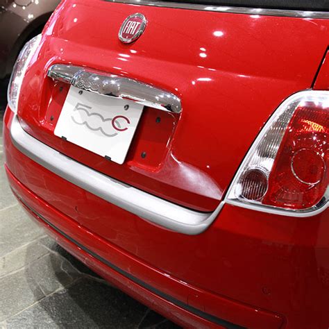 FIAT 500 Rear Bumper Protector(Silver) : Italian Auto Parts & Gadgets Store