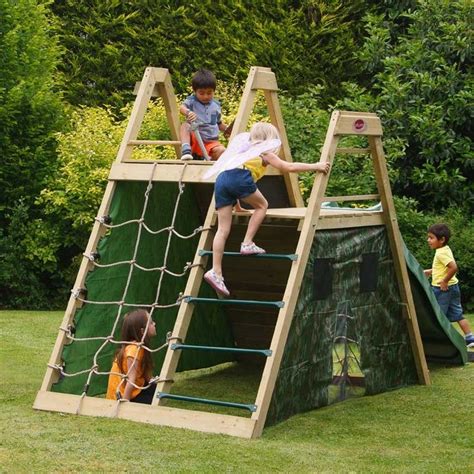 PLUM CLIMBING PYRAMID WOODEN PLAY CENTRE PINE - Including FREE Accessory - Outdoor Play ...