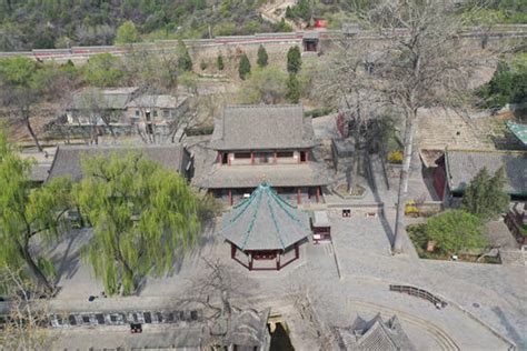 鸟瞰晋祠——最美人间四月天_园林_艺术_自然