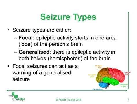 Focal Seizures are caused by different areas (lobes) of the brain