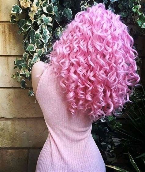 synthetic wigs | Hair styles, Pink hair, Curly hair styles