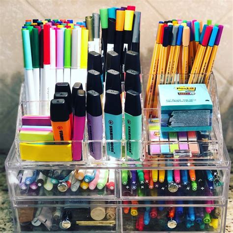 Pen organizer | Pen organization, Stationary organization, Stationery ...