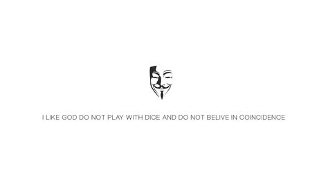 mask, White, Simple, Quote, V For Vendetta Wallpapers HD / Desktop and ...