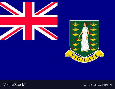 National flag british virgin islands Royalty Free Vector