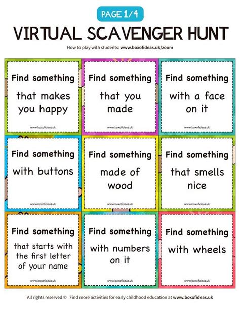 Zoom Scavenger Hunt Ideas for Kids | Digital learning classroom, Online teaching, Student activities