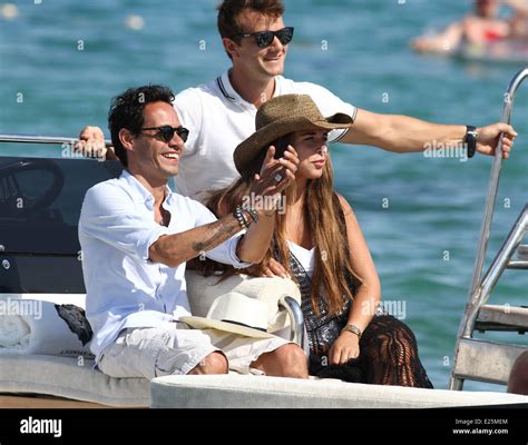 Celebrities at Club 55 in St Tropez Featuring: Chloe Green,Marc Anthony Where: St Tropez, France ...