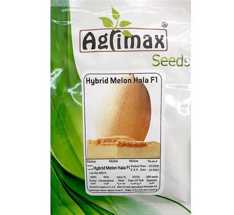 Sweet Melon Fruit Seeds "Hala Hybrid F1" by Agrimax - Buy Online in UAE ...