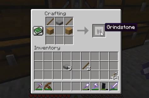 Cara Membuat Grindstone Di Minecraft Untuk Perbaiki Item – Esportsku