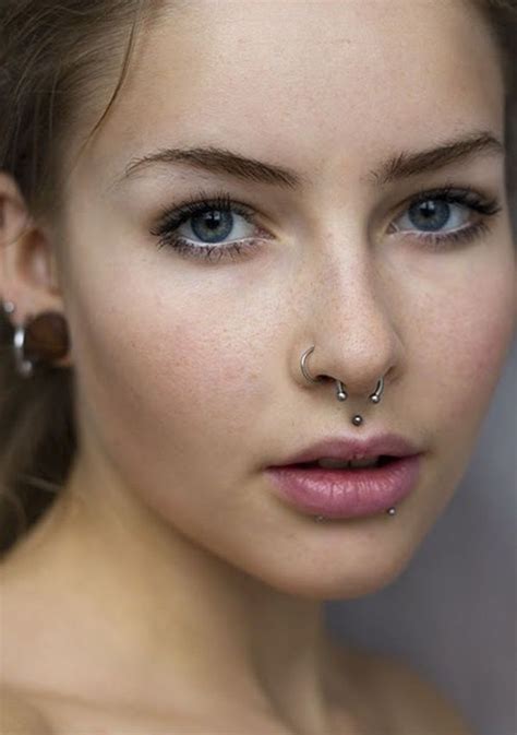 90 Attractive Philtrum Piercing Makeup Ideas and Risks | Face piercings ...