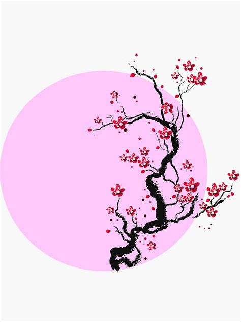 "Sakura Leaves Graphic Design" Sticker for Sale by Anime-Styles | Redbubble