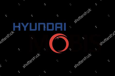 Hyundai Mobis Logo Black Background Editorial Stock Photo - Stock Image ...