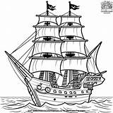 High Sea Pirate Ship Coloring Pages sketch template