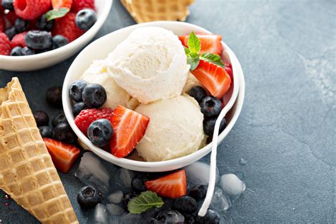 strawberries, Fruit, Berries, Ice cream Wallpapers HD / Desktop and ...