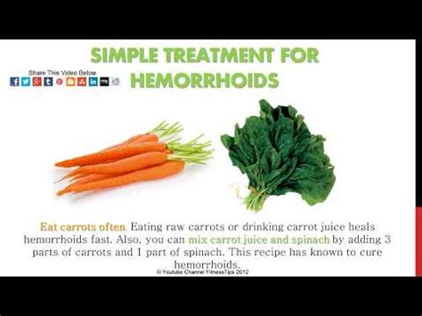 Hemorrhoids Home Treatment - Relief Recipes - YouTube