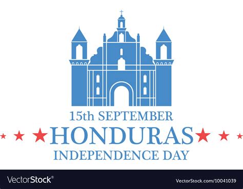 Independence day honduras Royalty Free Vector Image