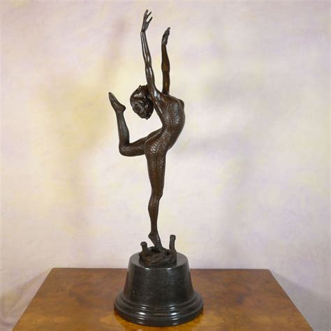 Bronze Sculpture Art Deco Dancer Style 1920 Bronze Figure ...