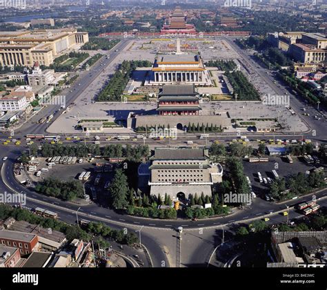 Tiananmen square aerial hi-res stock photography and images - Alamy