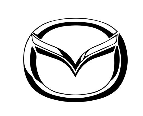 Mazda Brand Logo Symbol Black Design Japan Car Automobile Vector Illustration 20502896 Vector ...