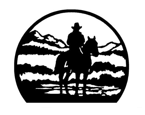 western | Western metal wall art, Art, Silhouette art