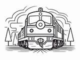 Hitch A Ride With This Freight Train Coloring  Page sketch template