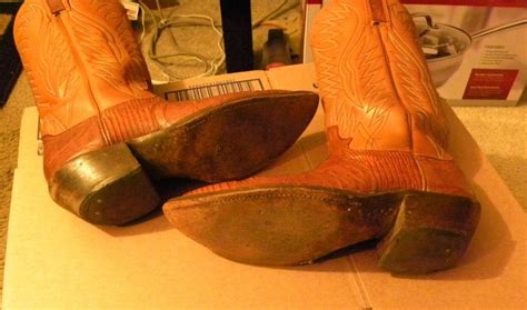 Dan Post VINTAGE Tan Exotic LIZARD Western Boots M… - Gem