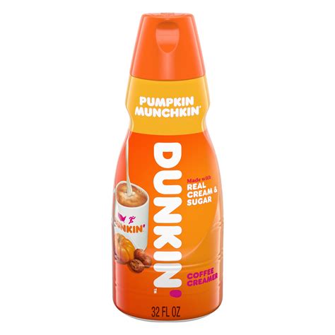 Try Our New Pumpkin Munchkin Coffee Creamer | Dunkin'