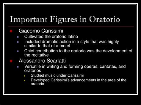 PPT - The Oratorio PowerPoint Presentation, free download - ID:7033131