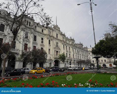 Lima Peru Historic District Plaza Architecture Buildings Editorial Image - Image of downtown ...