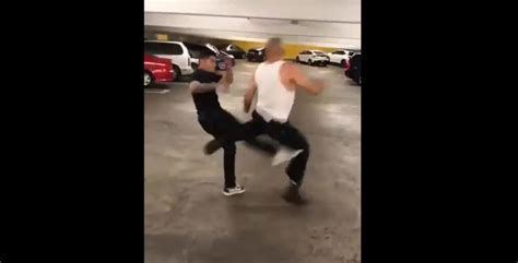 OG learns HARD lesson about leg kicks vs. MMA fighter in parking garage - MMA Underground