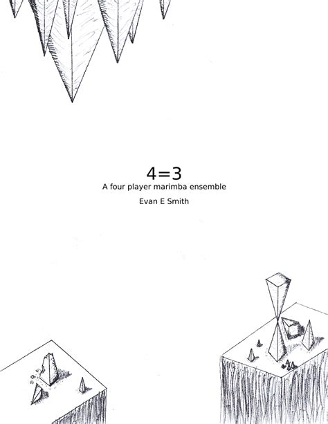 "4=3" - A Marimba Ensemble Sheet music for Marimba (Percussion Quartet) | Musescore.com