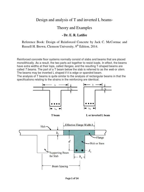 T Beam | PDF | Beam (Structure) | Economic Sectors