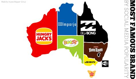 Most Famous Australian Brand/Product By State Of Origin[OC][4025x2339 ...