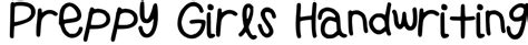 Preppy Girls Handwriting Font Download