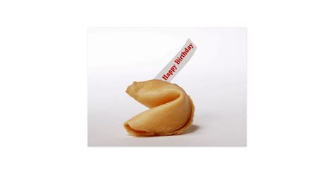 Fortune Cookie Birthday Greeting Postcard | Zazzle.com