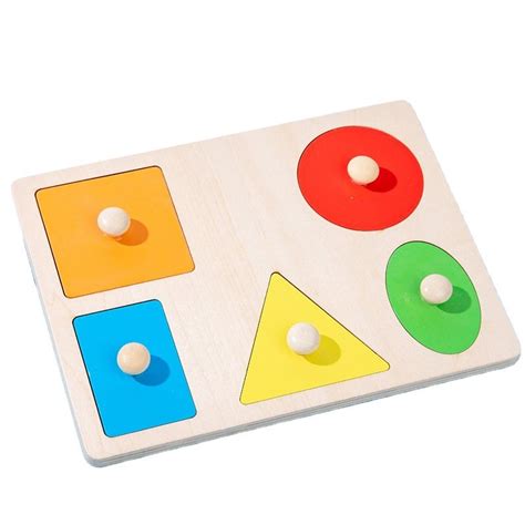 Wooden Shapes Knob Puzzle Game at Rs 180/piece | Wooden Toys in Sitapur ...