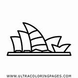 Dibujo De Sydney Opera House Para Colorear  Ultra Coloring Pages sketch template