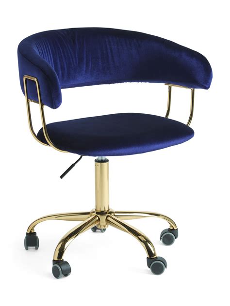 Blue Velvet Office Chair Uk | meujeitodeser-bruna