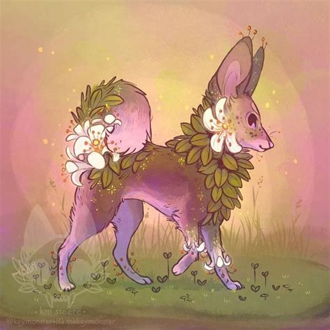 Pin by Haley Miller on Flower Animals | Animal drawings, Mythical creatures, Fantasy creatures art