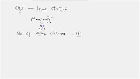 SOLVED: How to draw lewis structure for CHO2- and how do you determine ...