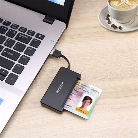 Rocketek DOD Military USB Smart Card Reader/CAC Common Access Card ...