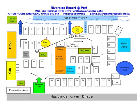 Caravan Park map | Riverside Resort @ Port