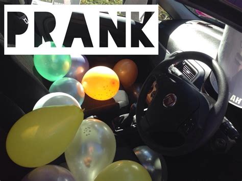 Balloon Car Prank - YouTube