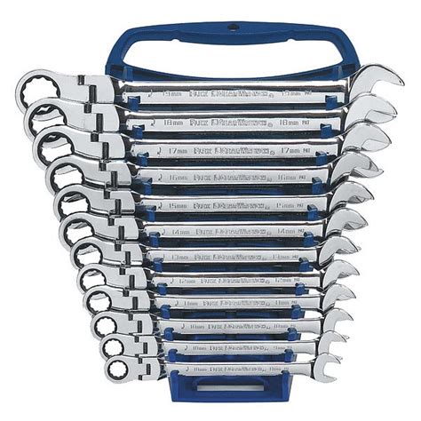 Gearwrench Ratcheting Wrench Set, Metric, 12 pt, 12pcs 9901D | Zoro