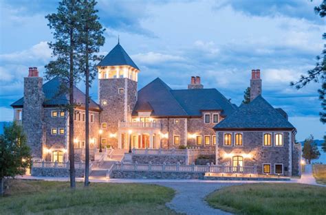 NestQuest | Tour: Stunning Stone Mansion On Private Island in Montana Asks $39 Million